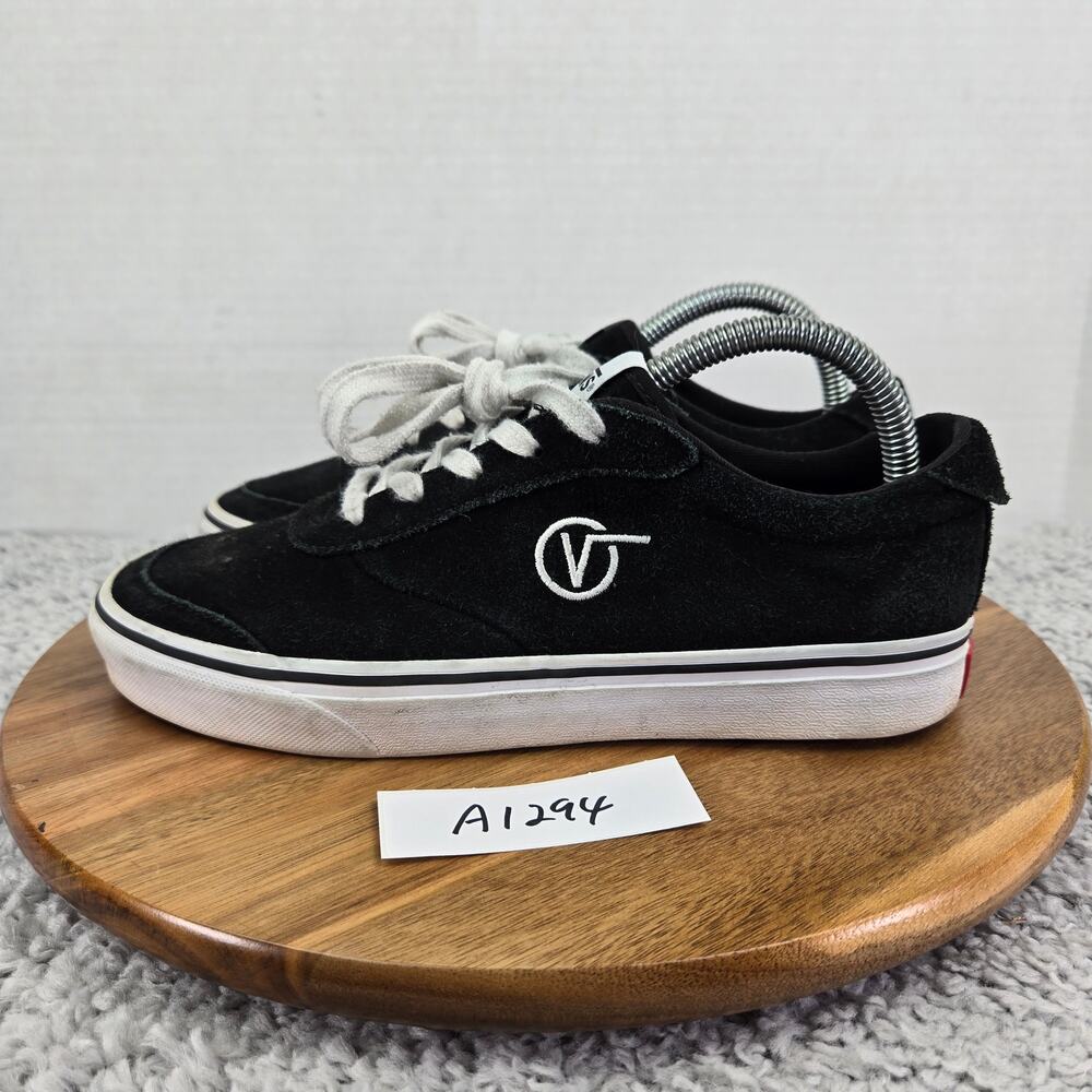 Vans Womens 8.5 Sport Vulc Suede Classic Black White Casual Athletic Sneaker